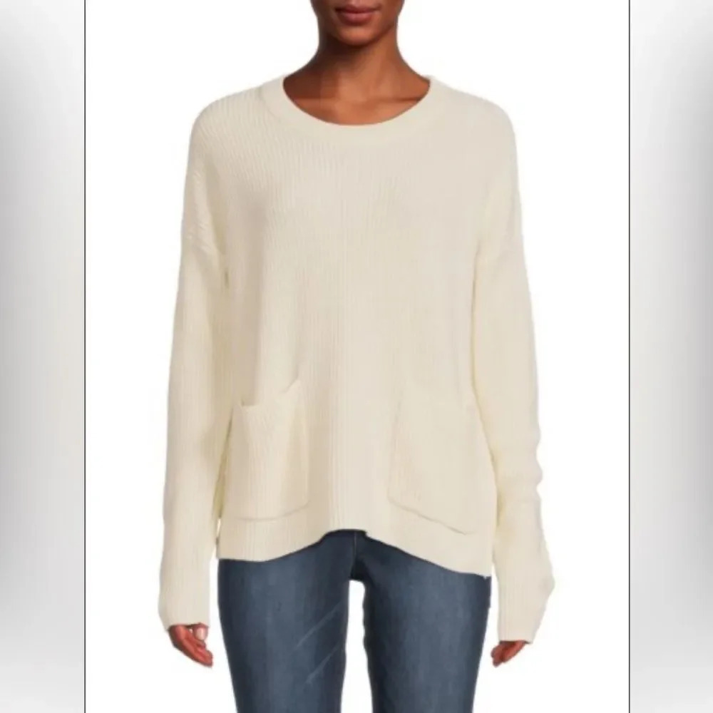 MADEWELL Ribbed Dropped Shoulder Sweater